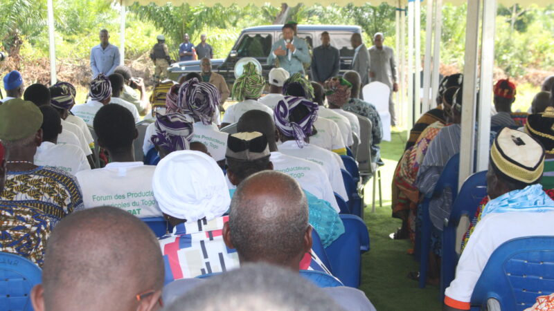 Le Chef de l’Etat Son Excellence Monsieur Faure Essozimna GNASSINGBE poursuit ses visites sur les ZAAP d’excellence identifiées par l’Agence de Transformation Agricole (ATA)