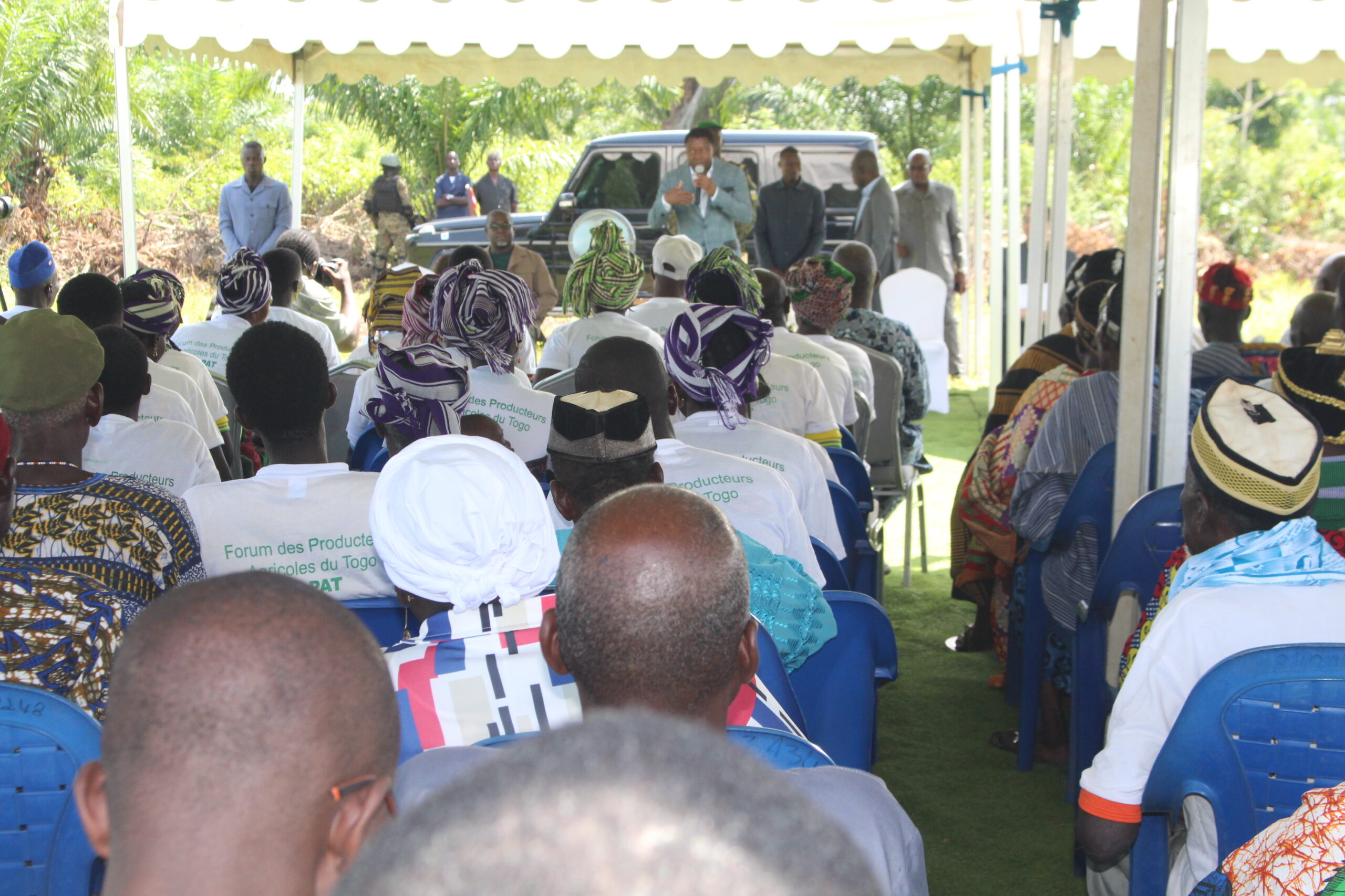 Le Chef de l’Etat Son Excellence Monsieur Faure Essozimna GNASSINGBE poursuit ses visites sur les ZAAP d’excellence identifiées par l’Agence de Transformation Agricole (ATA)