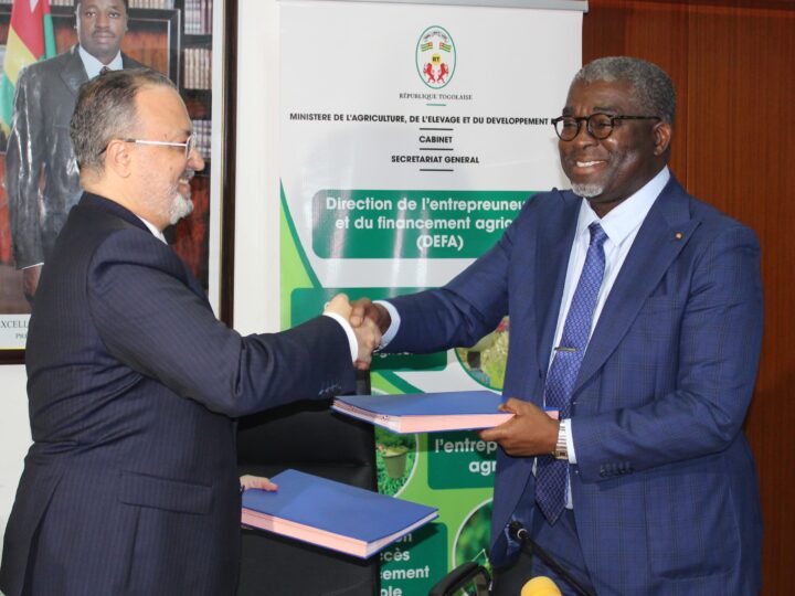 Signature de convention entre le Ministère de l’agriculture et Bank of Africa Togo