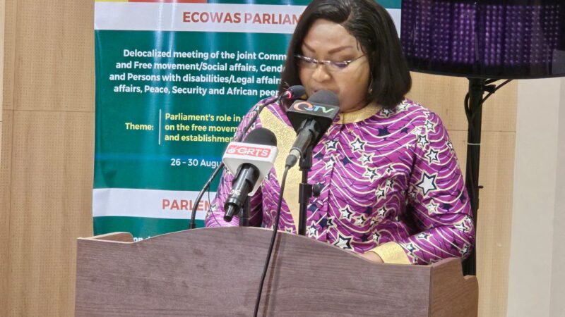 DISCOURS DE MME LA PRESIDENTE DU PARLEMENT DE LA CEDEAO A L’OCCASIONDE LA REUNION DELOCALISEE DE BANJULBANJUL, LE 26 AOUT 2024